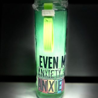 Even My Anxiety has anxiety Glass water bottle
